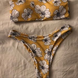 Strapless bikini set